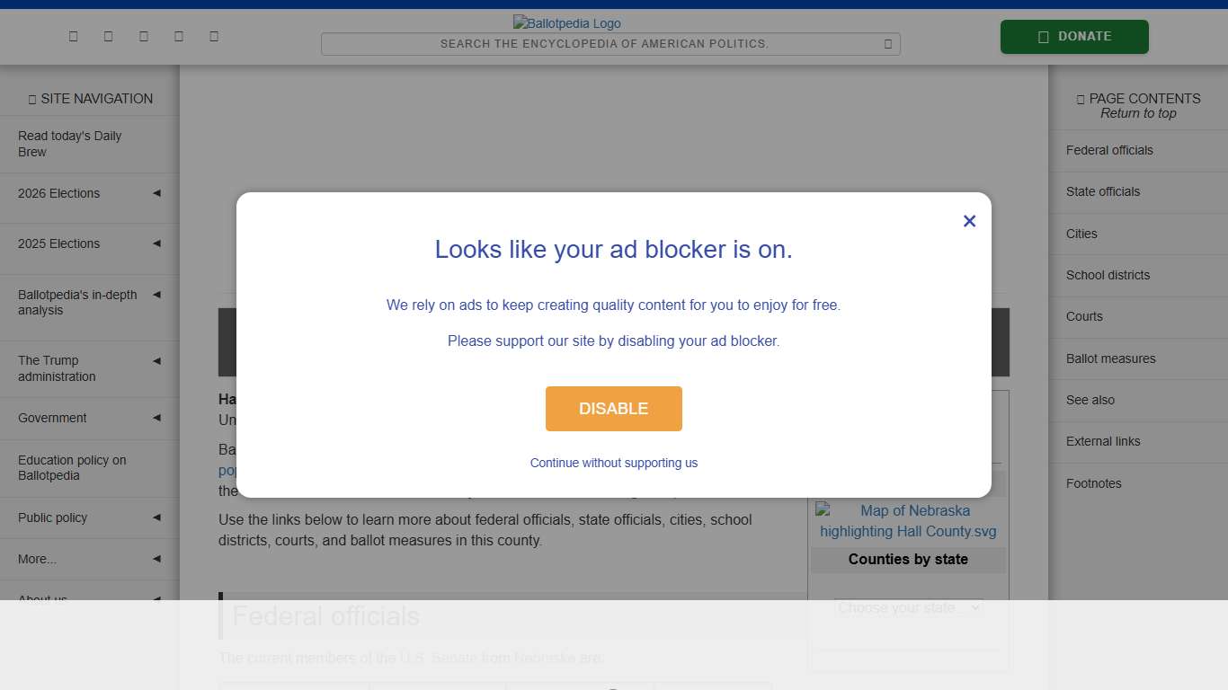 Hall County, Nebraska - Ballotpedia